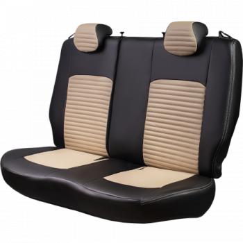 6 599 р. Комплект чехлов для сидений (к.Drive Active РЗСиС 60/40 3Г Илана+Орегон) ТУРИН-3 ст ЛАЙН Lord Autofashion  Лада Гранта FL ( 2191,  2190,  2194,  2192) (2018-2025) лифтбэк рестайлинг, седан рестайлинг, универсал рестайлинг, хэтчбек рестайлинг (черный, вставка бежевая, строчка бежевая)  с доставкой в г. Керчь. Увеличить фотографию 7
