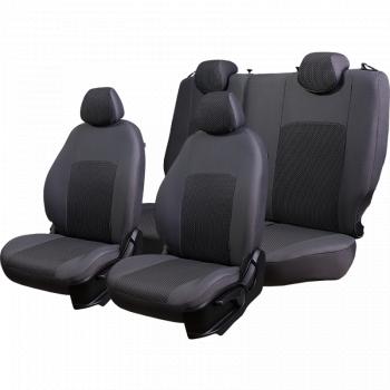 5 949 р. Комплект чехлов для сидений (РЗСиС 60/40 2Г Жаккард) ДУБЛИН Lord Autofashion  Лада Гранта Кросс  2194 (2018-2025) универсал (серый, вставка Сеул серая)  с доставкой в г. Керчь. Увеличить фотографию 8