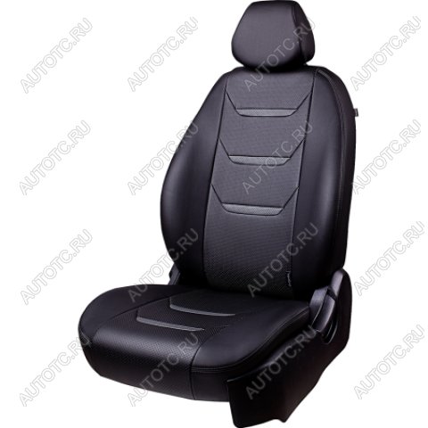 14 599 р. Комплект чехлов для сидений (РЗС 60/40 3Г Орегон) ТУРИН-2 Lord Autofashion Nissan Juke 1 YF15 рестайлинг (2014-2020) (черный, вставка черная+серая, строчка серая)  с доставкой в г. Керчь
