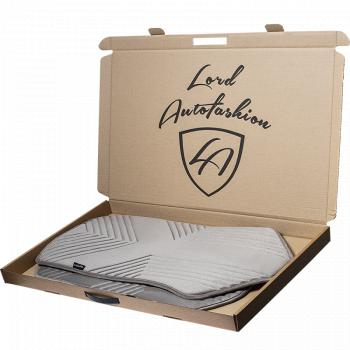 2 599 р. Накидка на сиденье (1 место Афины) ЛЮКС ст ВАН ВЭЙ Lord Autofashion   (серый, строчка серая)  с доставкой в г. Керчь. Увеличить фотографию 2