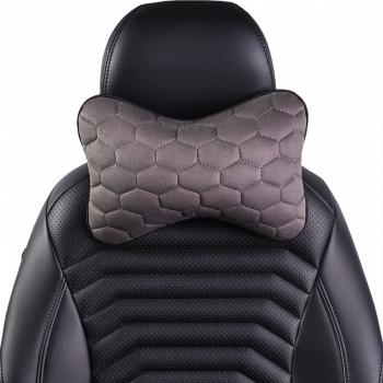 429 р. Подушка-косточка (Илана+Афины) КОСТОЧКА ст СОТА Lord Autofashion   (черный, графит, строчка серая)  с доставкой в г. Керчь. Увеличить фотографию 7