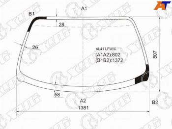 7 299 р. Стекло лобовое Toyota Corolla II 90-94  Corsa 90-94  Tercel 90-94 XYG AL41 LFW/X  с доставкой в г. Керчь. Увеличить фотографию 1