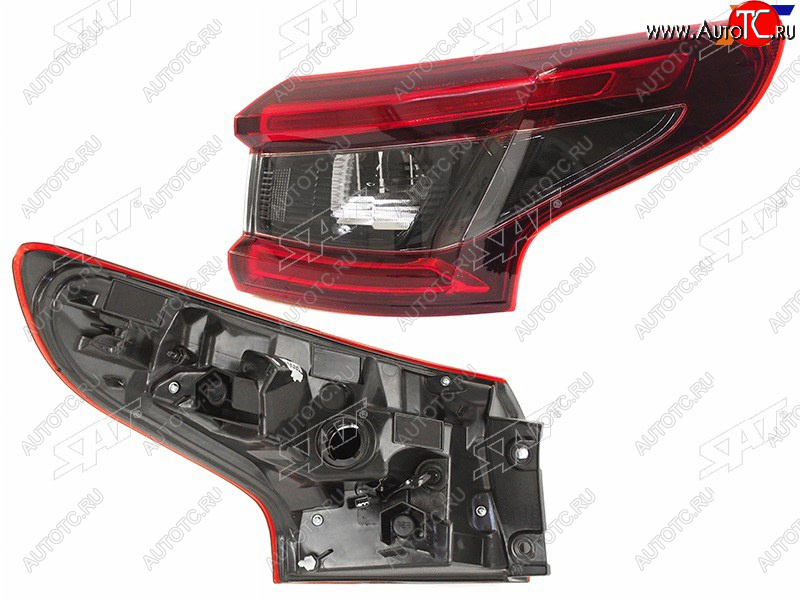 4 499 р. Фонарь задний правый (внешний, LED) SAT  Nissan Qashqai  2 (2017-2022) J11 рестайлинг  с доставкой в г. Керчь