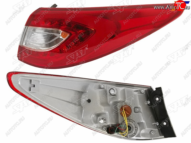 7 599 р. Фонарь задний правый (внешний, LED) SAT Hyundai IX35 LM дорестайлинг (2009-2013)  с доставкой в г. Керчь