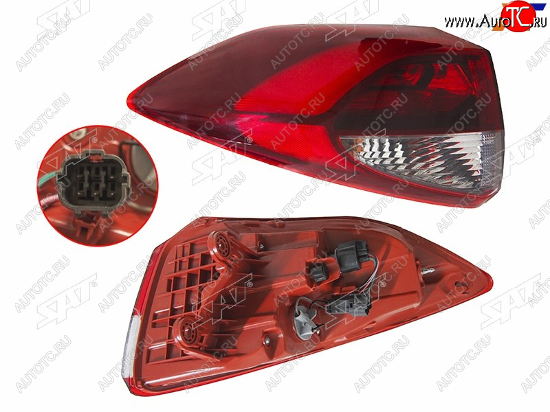 5 549 р. Фонарь задний левый (внешний, LED) SAT Hyundai Tucson TL дорестайлинг (2015-2018)  с доставкой в г. Керчь