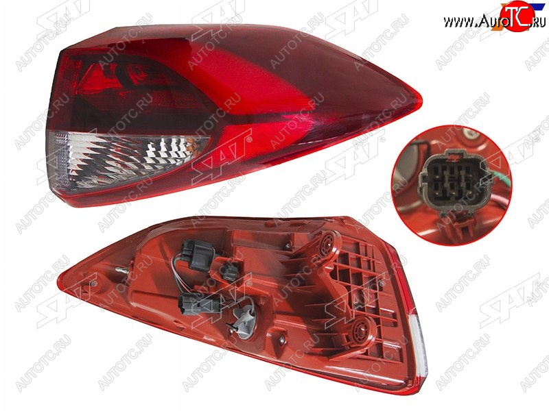 5 549 р. Фонарь задний правый (внешний, LED) SAT Hyundai Tucson TL дорестайлинг (2015-2018)  с доставкой в г. Керчь