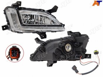 Правая фара противотуманная (с ДХО) SAT Hyundai Tucson  TL (2018-2021) рестайлинг