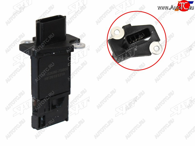 3 169 р. Датчик расхода воздуха ZD30YD25HR15HR16MR20QG13QG15QG18VQ25VQ35VQ37VQ40VK56QR25M9R NIS SAT ST-22680-7S000  с доставкой в г. Керчь