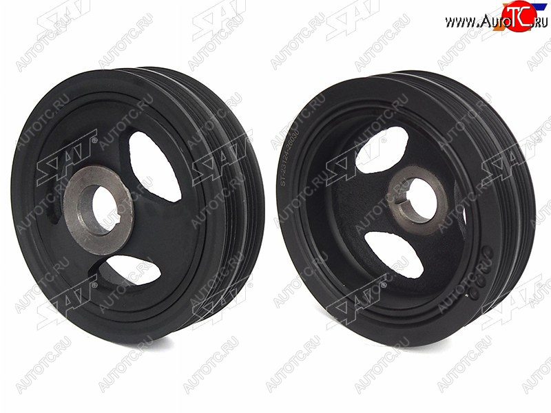 4 399 р. Шкив коленвала KIA RIO 05-11CERATO I 04-09HYUNDAI ACCENT 06-10GETZ 02-11 SAT ST-23124-26030  с доставкой в г. Керчь