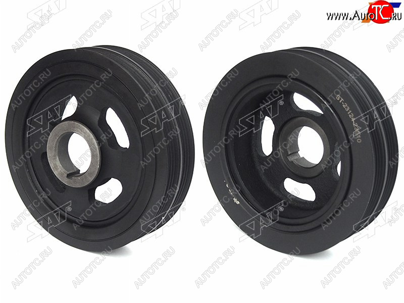 2 399 р. Шкив коленвала HYUNDAI TUCSON 04-10COUPE 01-09ELANTRA 00-06MATRIXLAVITA 01-06TRAJET 00-06 SAT ST-23124-23510  с доставкой в г. Керчь