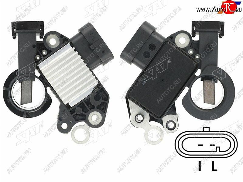 779 р. Реле-регулятор напряжения генератора CHEVROLETDAEWOO LACETTINUBIRA 04-13AVEO 04-08KALOS 06- F14D SAT ST-235-0004  с доставкой в г. Керчь