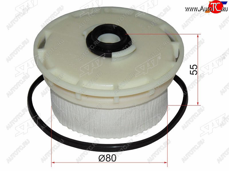 399 р. Фильтр топливный (картридж) TOYOTA LAND CRUISER 200 1VDFTV 07- SAT ST-23390-51070  с доставкой в г. Керчь