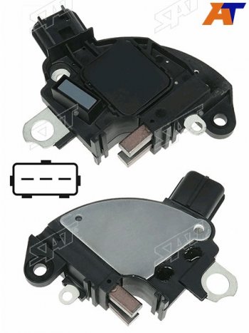 1 099 р. Реле-регулятор напряжения генератора FORD FOCUS 1.4-2.0 98-05 аналог MAGNETI MARELLI                 SAT ST-235-0053  с доставкой в г. Керчь. Увеличить фотографию 1