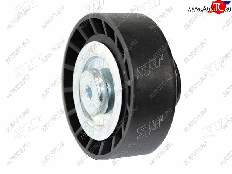 399 р. Ролик приводного ремня обводной HYUNDAI I10I20I30I40IX20IX35KIA CEED 1,4-1,7CRDI (гладкий) SAT ST-25287-2A010  с доставкой в г. Керчь