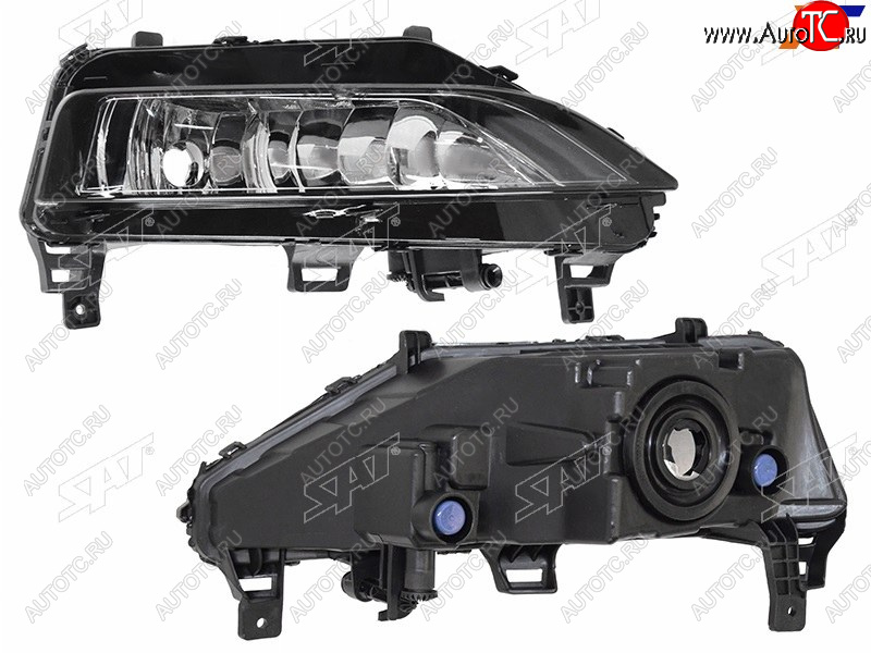 2 599 р. Правая противотуманная фара SAT Skoda Rapid MK2 (2019-2025)  с доставкой в г. Керчь
