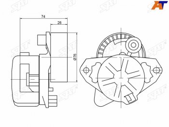 Натяжитель приводного ремня MERCEDES-BENZ CECLKSLKSPRINTER 1,8-2,3 02- SAT ST-2722000270
