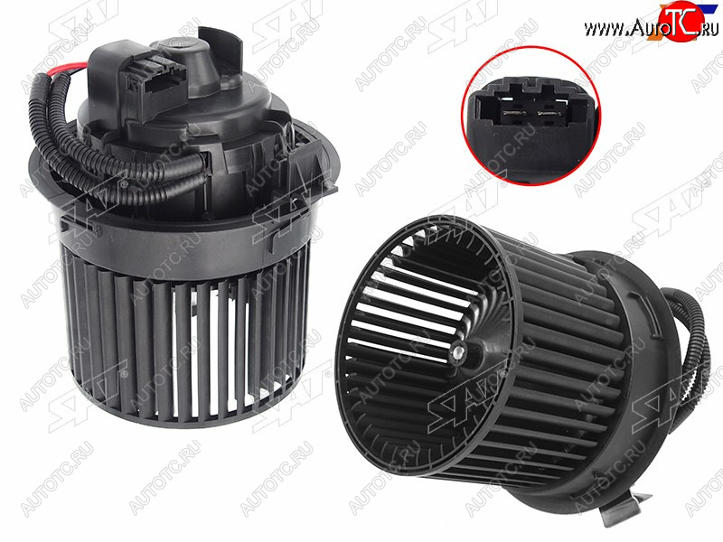 3 389 р. Мотор отопителя салона Nissan Almera 12-19  Renault Arkana 18-  Kaptur 16-20  Logan 14-22  Sande SAT ST-272102798R  с доставкой в г. Керчь