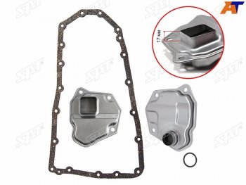 799 р. Фильтр CVT с прокладкой MITSUBISHI ASX 10-14OUTLANDER 06-MITSUBISHI LANCER X 07- SAT ST-2824A007  с доставкой в г. Керчь. Увеличить фотографию 1