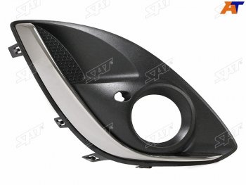 Правая оправа ПТФ SAT Opel Corsa D  2-ой рестайлинг, хэтчбэк 5 дв. (2011-2014) (молдинг хром)
