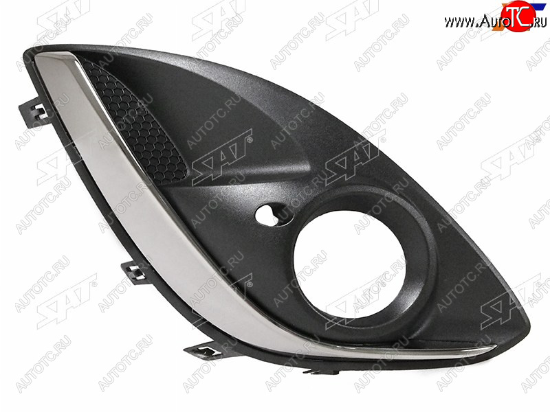 1 099 р. Правая оправа ПТФ SAT  Opel Corsa  D (2011-2014)  2-ой рестайлинг, хэтчбэк 5 дв., 2-ой рестайлинг, хэтчбэк 3 дв. (молдинг хром)  с доставкой в г. Керчь