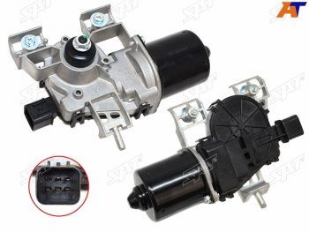 3 099 р. Мотор трапеции стеклоочистителя Hyundai Solaris 17-20  Kia Rio 16-20  Hyundai Accent 17-22 SAT ST-299-0002  с доставкой в г. Керчь. Увеличить фотографию 1
