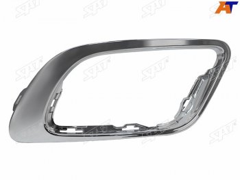 Правый молдинг оправы ПТФ SAT Renault Fluence рестайлинг (2012-2016) (хром)