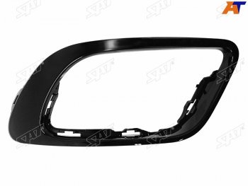 Правый молдинг оправы ПТФ SAT Renault Fluence рестайлинг (2012-2016) (Черный)