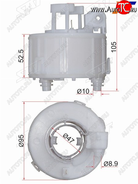 579 р. Фильтр топливный погружной HYUNDAI SOLARIS 10-IX35 10-KIA RIO 10-SORENTO 09- SAT ST-31112-1R000  с доставкой в г. Керчь