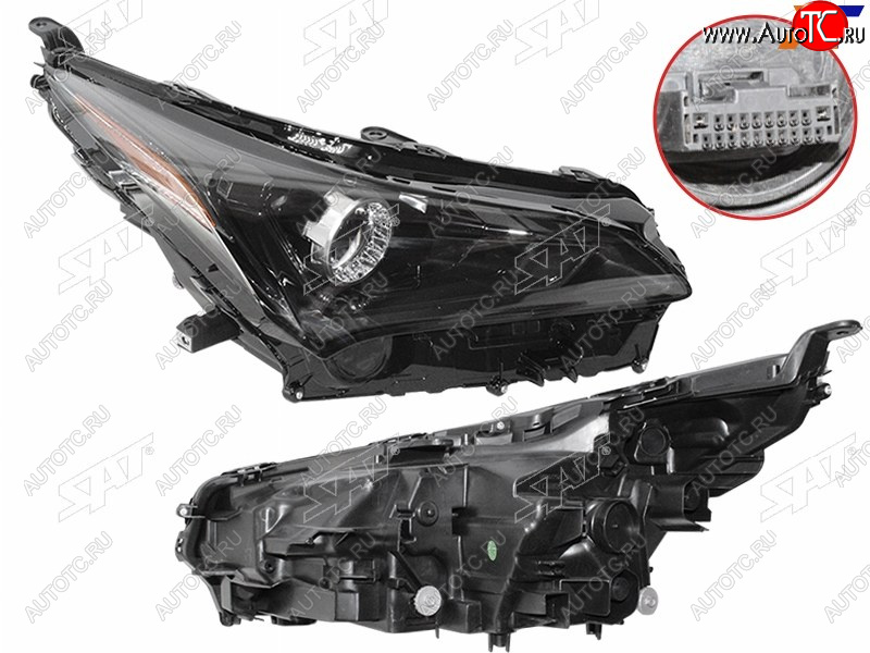15 999 р. Фара правая (LED, с электрокорректором) SAT  Lexus NX200  Z10 (2017-2021) рестайлинг  с доставкой в г. Керчь