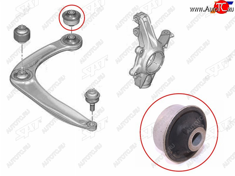 439 р. Сайлентблок Citroen Berlingo 08-22  C4 04-11  Peugeot 308 07-15  Citroen DS4 12-  DS5 12-15  Pe SAT ST-352392  с доставкой в г. Керчь