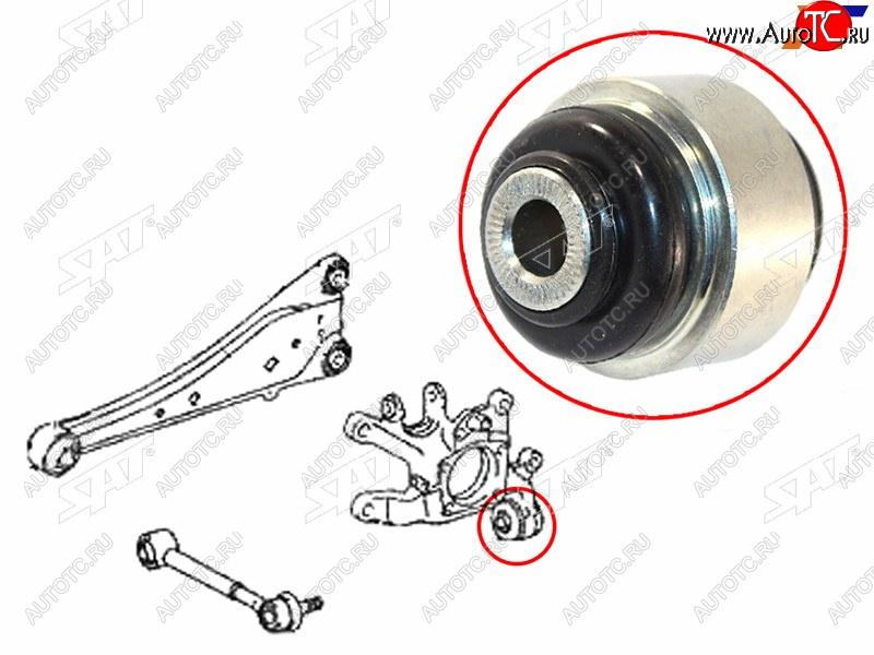 929 р. Сайлентблок Toyota Avensis (T270) 08-18  Corolla (E150) 06-13  Harrier (XU60) 17-20  RAV4 (XA30,X SAT ST-42304-42020U  с доставкой в г. Керчь