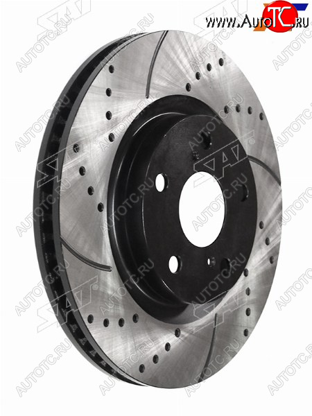9 299 р. Диски тормозные передние перфорированный Ø296mm SAT  Toyota Camry ( XV40,  XV50) - RAV4  XA30  с доставкой в г. Керчь