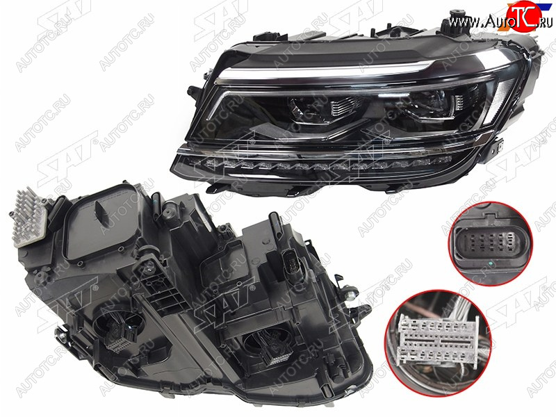 39 749 р. Фара левая (LED) SAT  Volkswagen Tiguan  Mk2 (2016-2020) дорестайлинг  с доставкой в г. Керчь