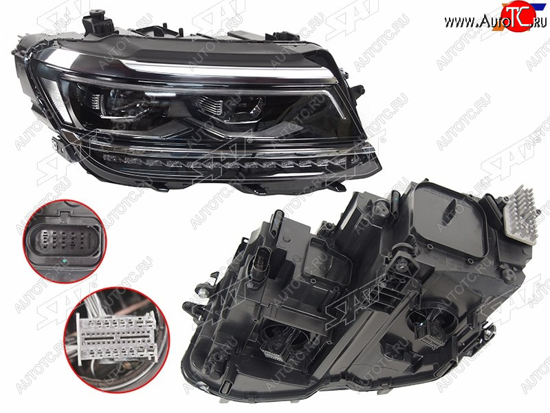 39 749 р. Фара правая (LED) SAT Volkswagen Tiguan Mk2 дорестайлинг (2016-2020)  с доставкой в г. Керчь