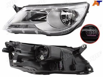Фара левая (с электрокорректором) SAT Volkswagen Tiguan  NF (2006-2011) дорестайлинг