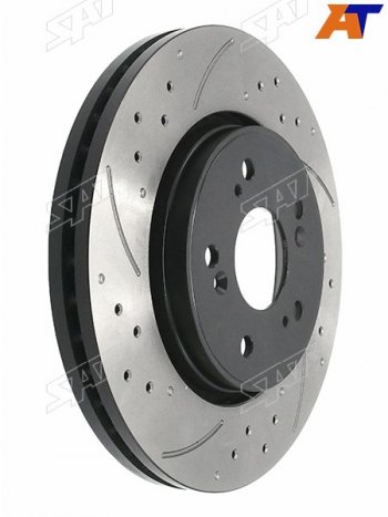 Комплект дисков тормозных передний перфорированные (Ø293 mm) SAT Honda CR-V RE1,RE2,RE3,RE4,RE5,RE7 рестайлинг (2009-2012)