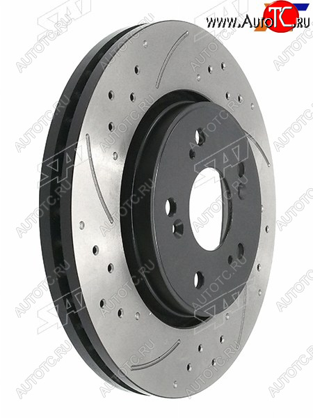 7 999 р. Комплект дисков тормозных передний перфорированные (Ø293 mm) SAT  Honda CR-V  RE1,RE2,RE3,RE4,RE5,RE7 (2007-2012) дорестайлинг, рестайлинг  с доставкой в г. Керчь
