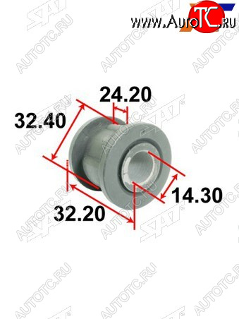 196 р. Втулка рулевой рейки Toyota Land Cruiser (J100) 98-07  Lexus LX 98-07  Toyota Land Cruiser Cygnus SAT ST-45522-60010  с доставкой в г. Керчь