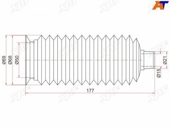 Пыльник рулевой рейки TOYOTA LAND CRUISER PRADOHILUX SURF 02-HIGHLANDER07- LH=RH SAT ST-45535-26030