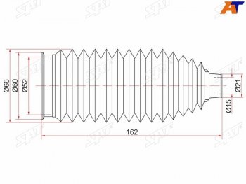 Пыльник рулевой рейки TOYOTA HARRIER 03-JUKE 10 -LEXUS RX300330350 03-06KLUGER 03-07 LH=RH SAT ST-45535-48020