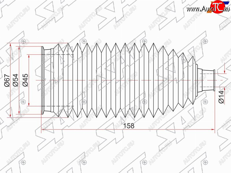295 р. Пыльник рулевой рейки TOYOTA MARK2CHASERCRESTA 92- LH=RHARISTO 91-97 LH SAT ST-45535-30010  с доставкой в г. Керчь