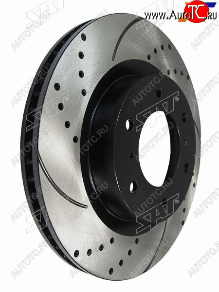 9 299 р. Диски тормозные передние перфорированный Ø332 SAT  Mitsubishi Montero  V90 - Pajero ( 4 V90,  4 V80)  с доставкой в г. Керчь