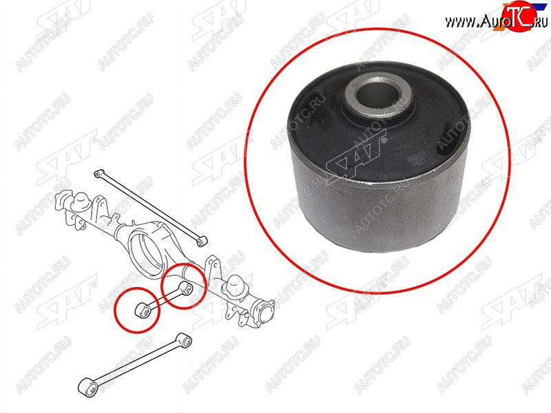399 р. Сайлентблок Suzuki Escudo 97-05  Grand Vitara 97-05 SAT ST-46201-65D50B  с доставкой в г. Керчь