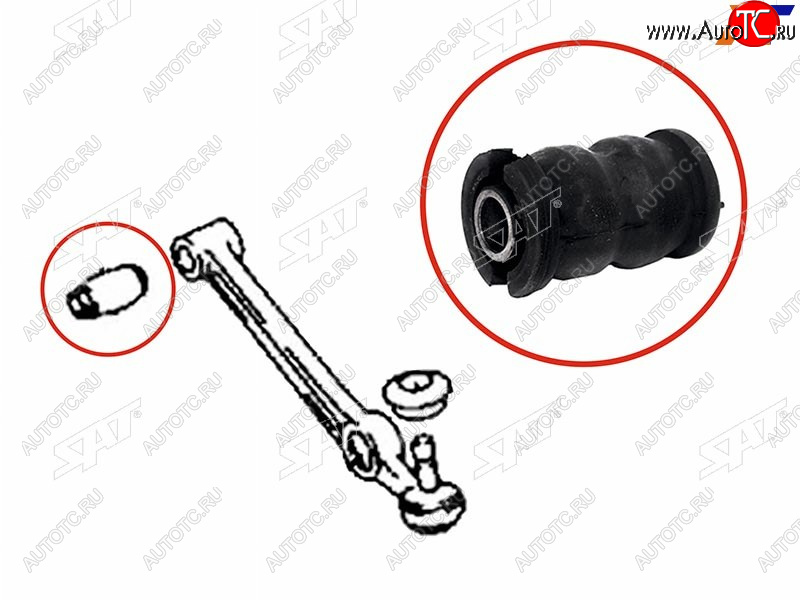 256 р. Сайлентблок Toyota Camry (XV30,XV40,XV50) 01-21  Harrier (XU30) 03-13  Daihatsu Atrai 99-05  Siri SAT ST-48069-97401B  с доставкой в г. Керчь