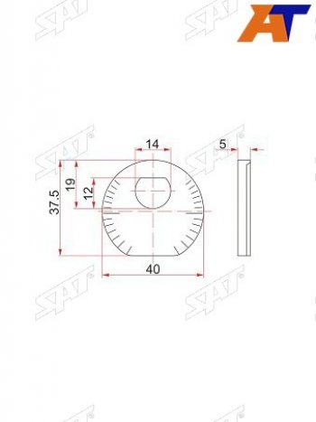 Шайба эксцентрика FR рычага TOYOTA ALTEZZACHASERCRESTACROWNMAJESTAMARK2LUCIDA 91- SAT ST-48198-50011