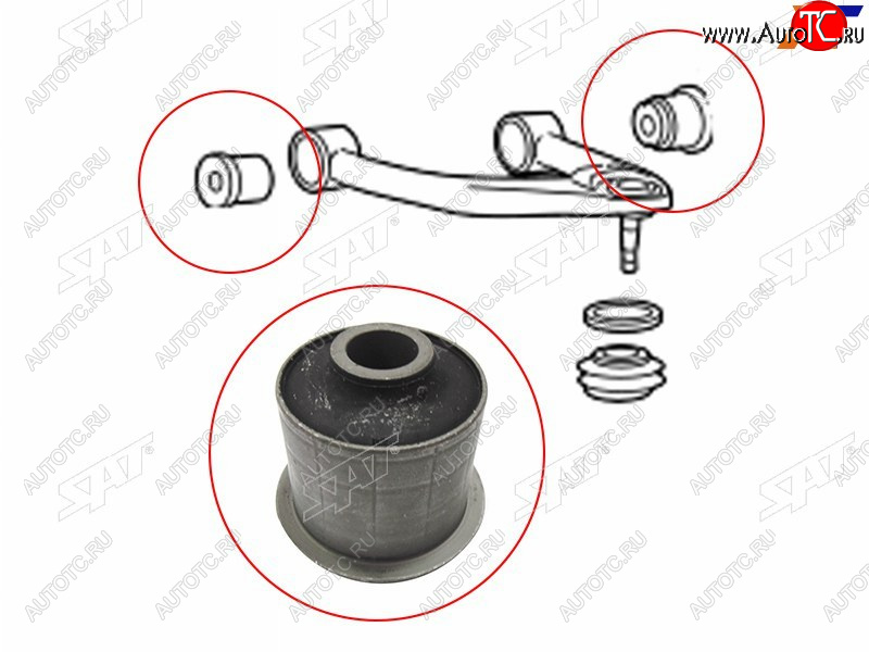 599 р. Сайлентблок Toyota Land Cruiser (J200) 07-21  Lexus LX 07-23  Toyota Sequoia 07-17  Tundra 06-22 SAT ST-48632-0C010  с доставкой в г. Керчь