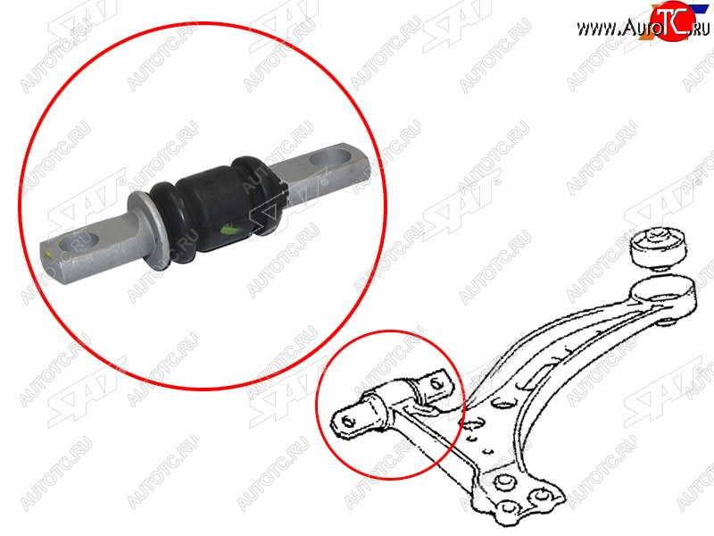 539 р. Сайлентблок Toyota Allion (T240,T260) 01-21  Avensis (T250) 03-08  Caldina (T240) 02-07  Camry (X SAT ST-48654-33040  с доставкой в г. Керчь