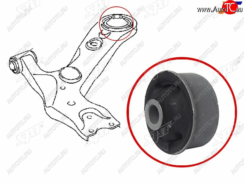 579 р. Сайлентблок Chery Tiggo T11 05-16  Mitsubishi ASX 10-20  Lancer 02-17  Outlander 02-22  Toyota A SAT ST-48655-02080  с доставкой в г. Керчь