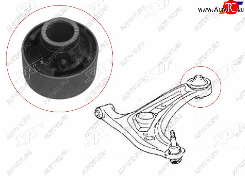 419 р. Сайлентблок Toyota Corolla Fielder (E160) 12-  Probox 14-  Ractis 05-16  Vitz 05-10  Scion xD 07 SAT ST-48655-0D080  с доставкой в г. Керчь