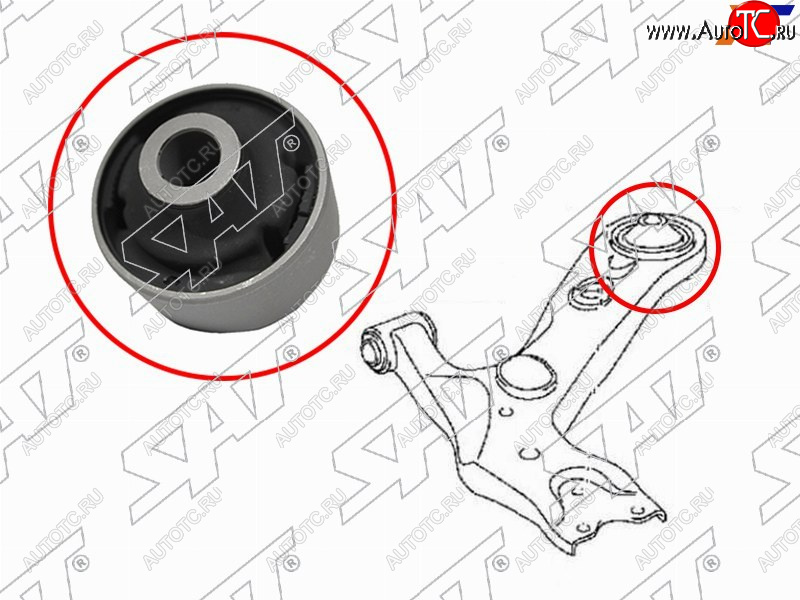 599 р. Сайлентблок переднего рычага задний TOYOTA RAV4 05-ESTIMAPREVIATARAGO 06-ALPHAR SAT ST-48655-28030  с доставкой в г. Керчь